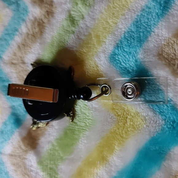 Pretty Butterfly Retractable Reel work ID Badge holde - Picture 3 of 4